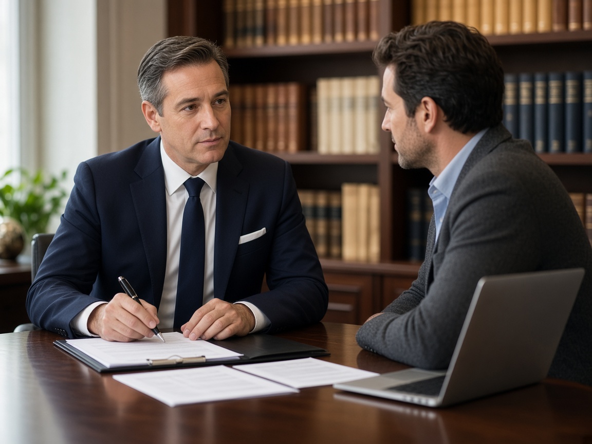 Professional services advisor meeting with a client
